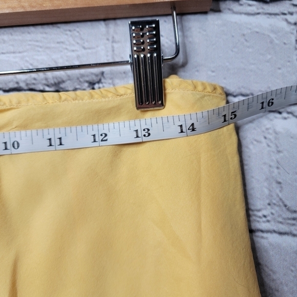 Sincerely Jules for Bandier The Laurel Bias Skirt Silk In Vintage Yellow NWT L - Picture 9 of 10